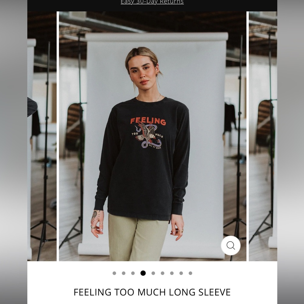 Black Graphic Long Sleeve Shirt